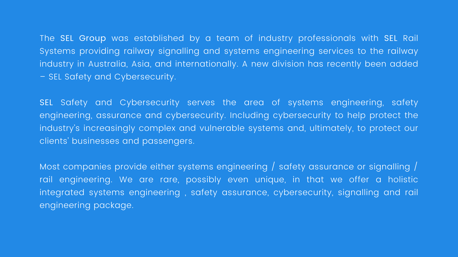 Railway Systems Engineering